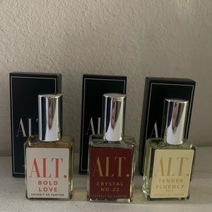 3 Bottles of Alt Fragrances Perfume
